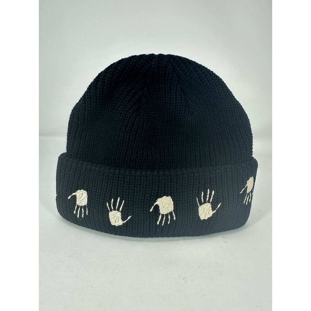 10 Deep 'Many Hands' Black Beanie Brand New - One Size